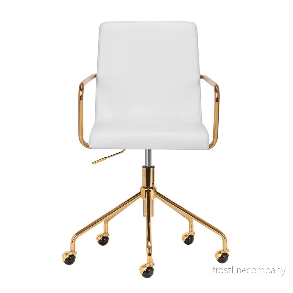 Salongsstol med armstöd QS-OF211G Guld-Crème - Bild 2