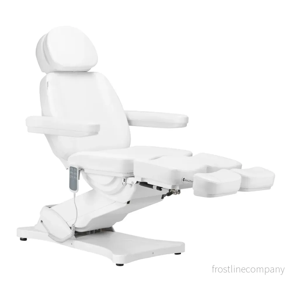 Elektrisk behandlingsstol Sillon Classic 3 motorer med tilt - Vit - Bild 3