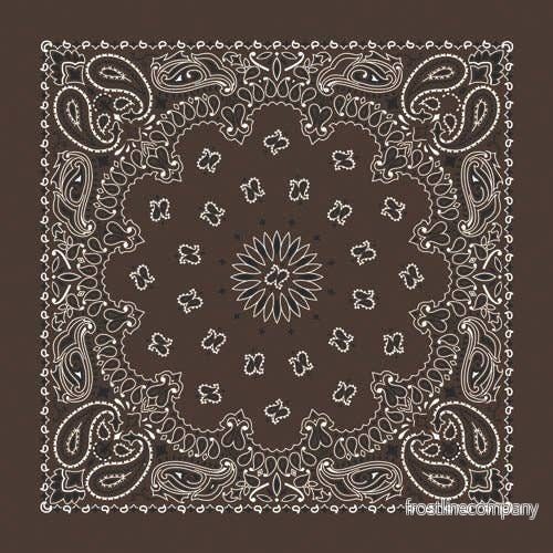 Bandana Paisley Brun