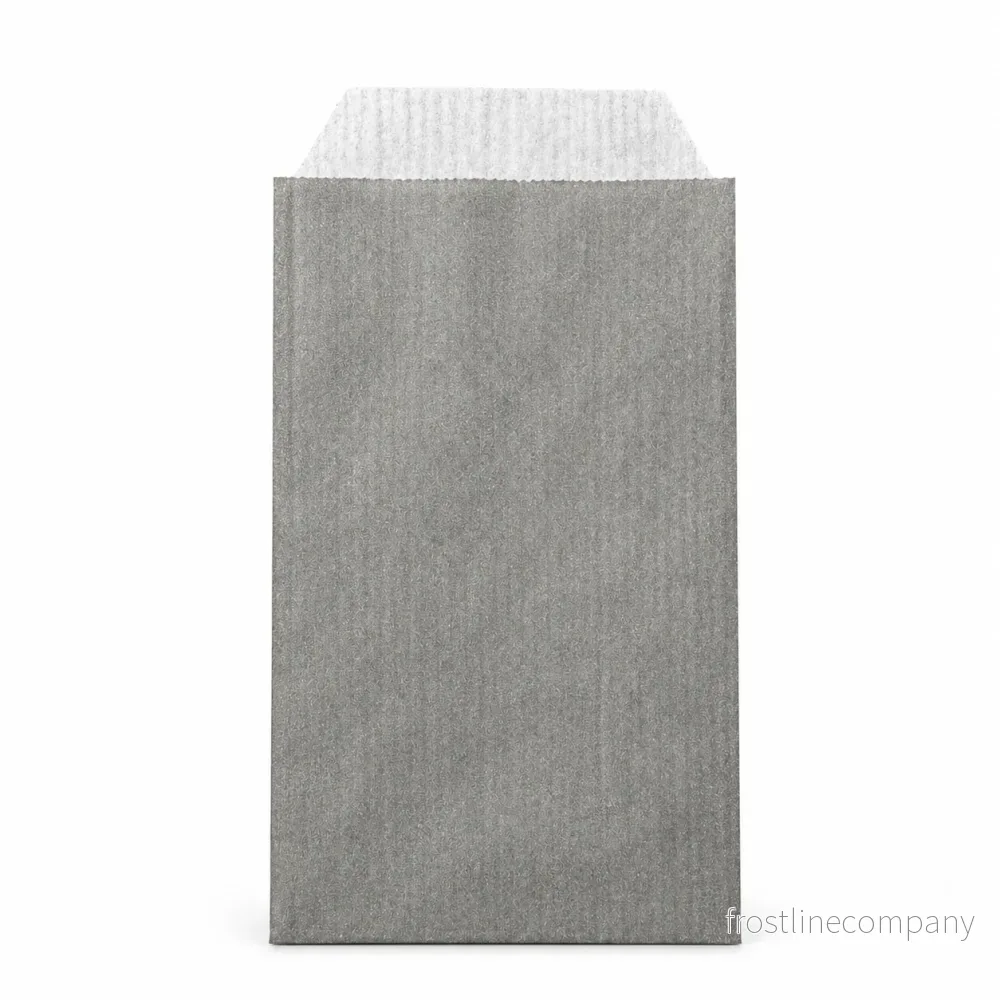 Gåväska, kraftpapper, ljusgrå, förp. med 250 st., 7 x H12 cm