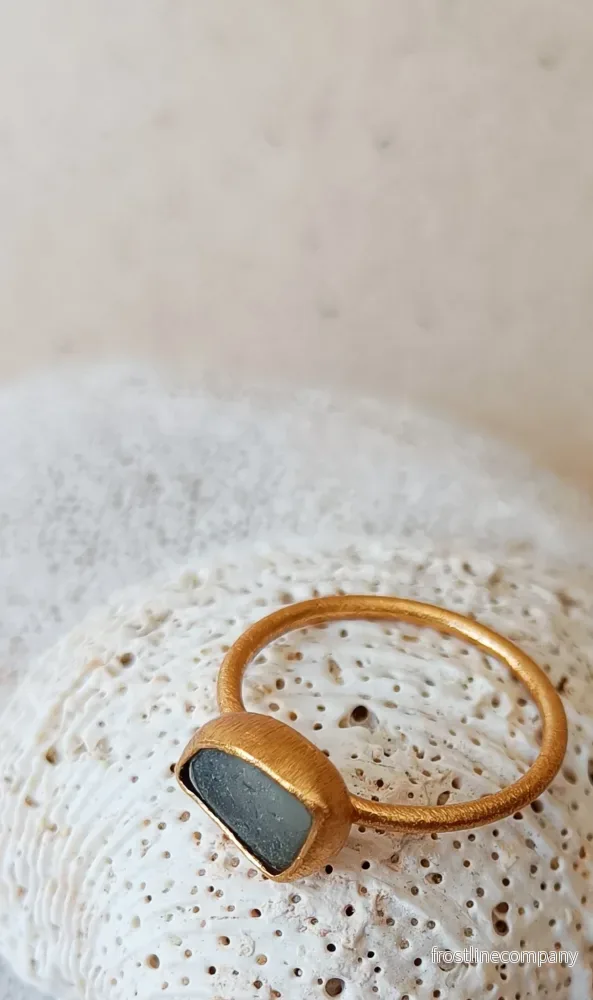 Ring strandglas nr 41 – size 18 Ring strandglas nr 41 – size 18