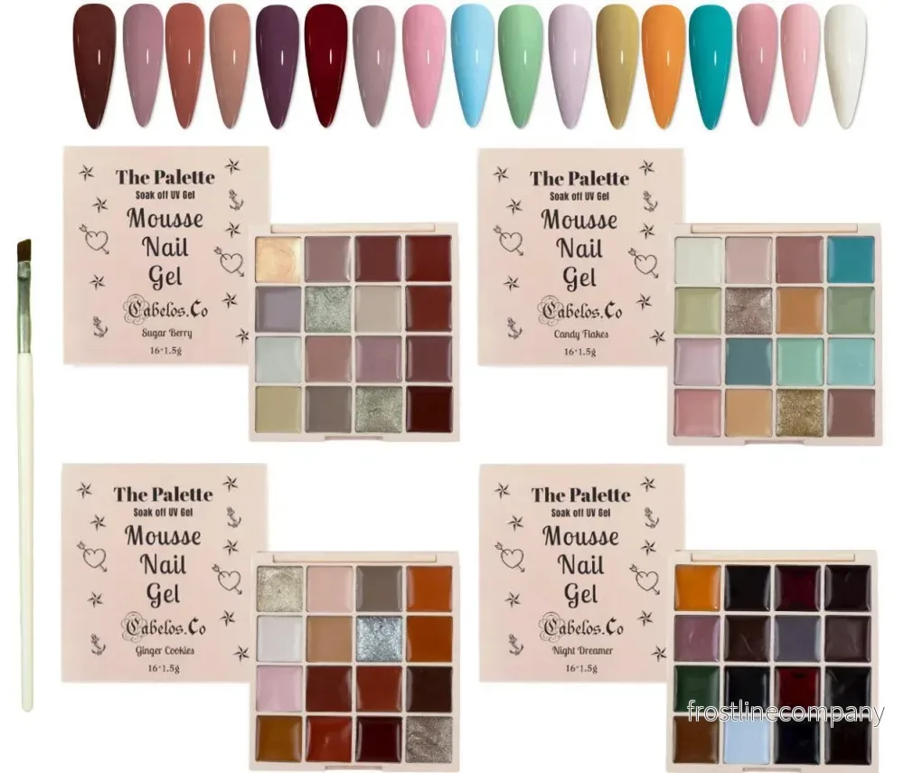 Gel Nagellack Palett – Mousse UV Gellack Gel Nagellack Palett – Mousse UV Gellack