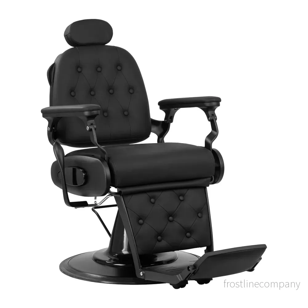 Barberstol Gabbiano Francesco – Svart/Svart Barberstol Gabbiano Francesco – Svart/Svart