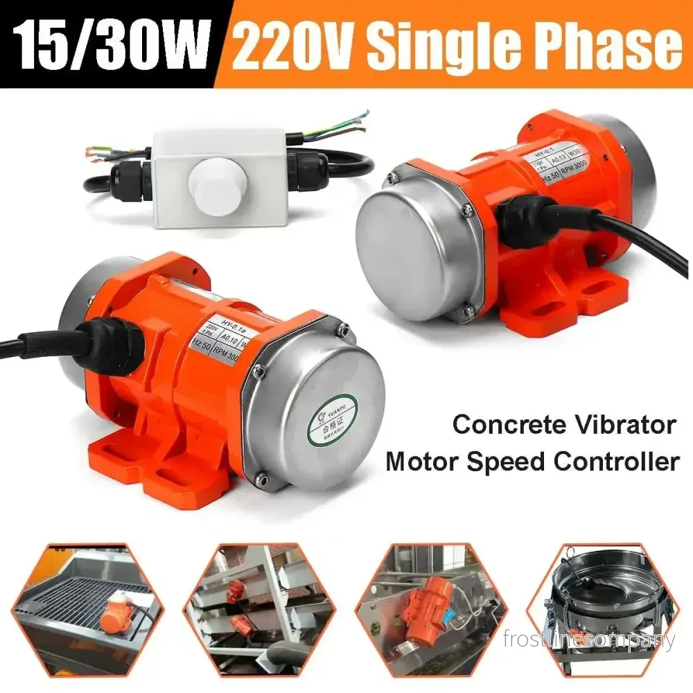 Kraftfull Vibrationsmotor 30W 220V med Hastighetsregulator – Betongvibrator Enfas Kraftfull Vibrationsmotor 30W 220V med Hastighetsregulator – Betongvibrator Enfas