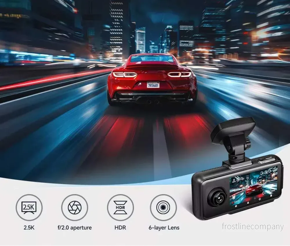 Redtiger A6 3CH 2K Touch Wifi GPS 64gb dashcam - Bild 3