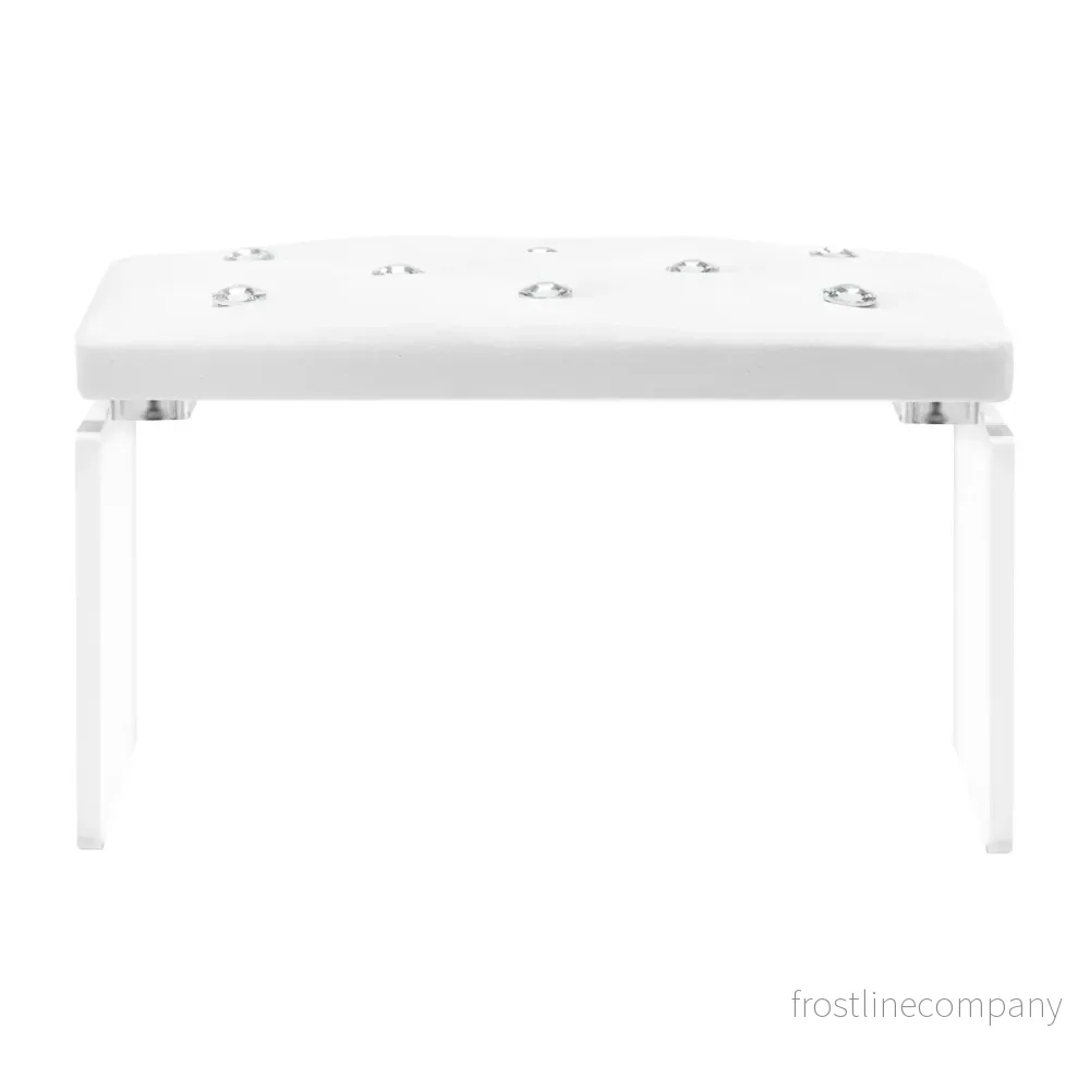 Armstöd naglar Momo Diamond Velour Vit - Bild 2