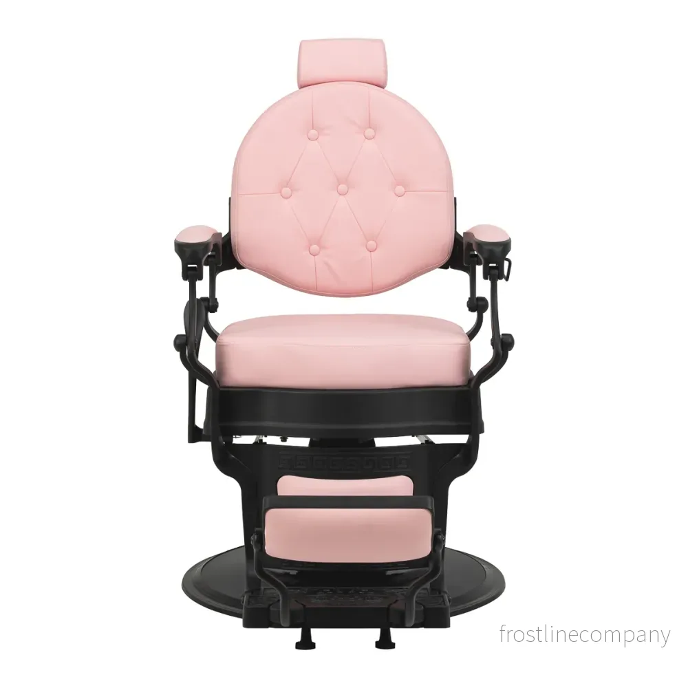 Barberstol Gabbiano President - Rosa/Svart - Bild 2