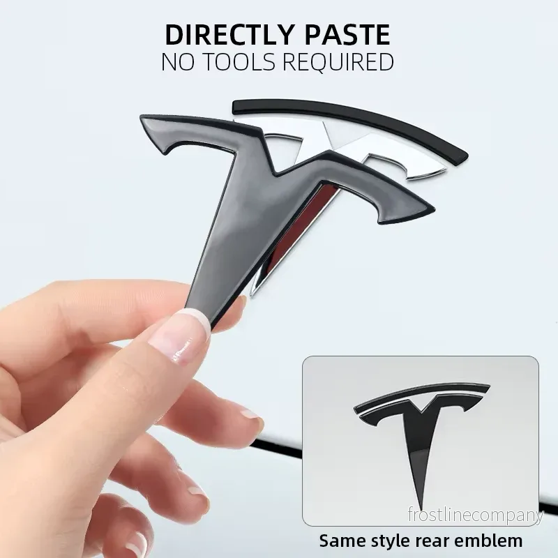Tesla Model Y – T-logotypskydd (2 st.) Tesla Model Y – T-logotypskydd (2 st.)