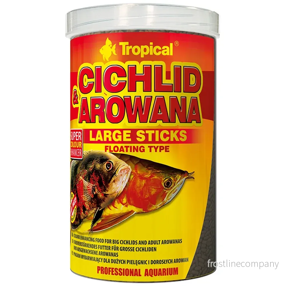 Tropical Cichlid & Arowana Large Sticks – flytande foder för stora ciklider och arowanor - Bild 2