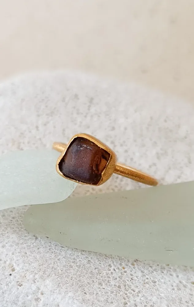 Ring strandglas nr 5 – size 17 Ring strandglas nr 5 – size 17