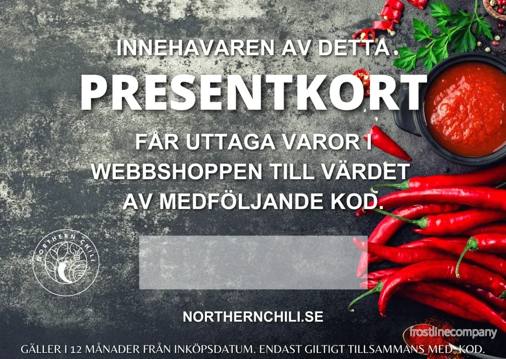 Presentkort Northern Chili