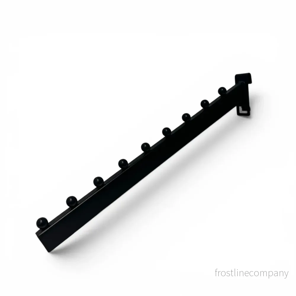 Snett fronthänge för gitter. Svart - 35 cm