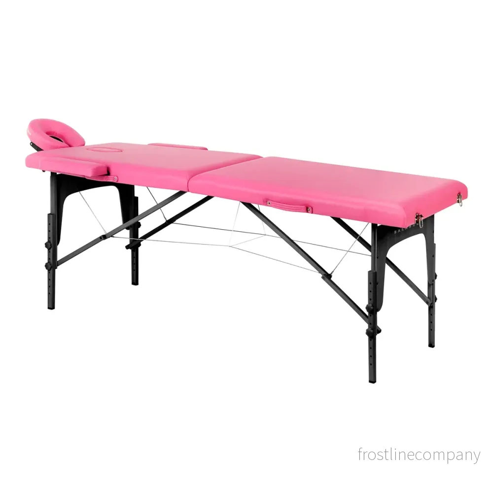 Massagebänk Hopfällbar Bokträ Balance 2 Zoner Rosa Massagebänk Hopfällbar Bokträ Balance 2 Zoner Rosa