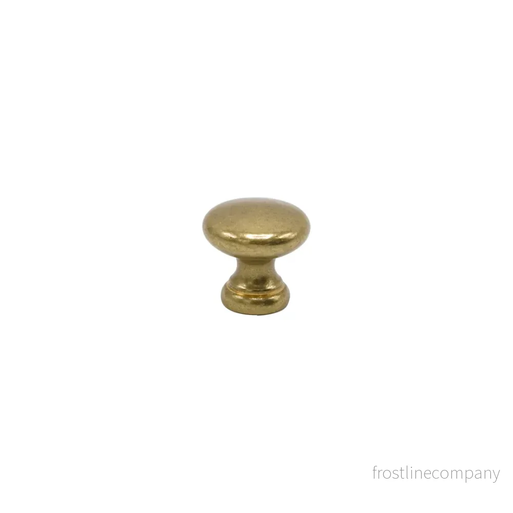 Knopp 411 i obehandlad mässing Knopp 411 i obehandlad mässing