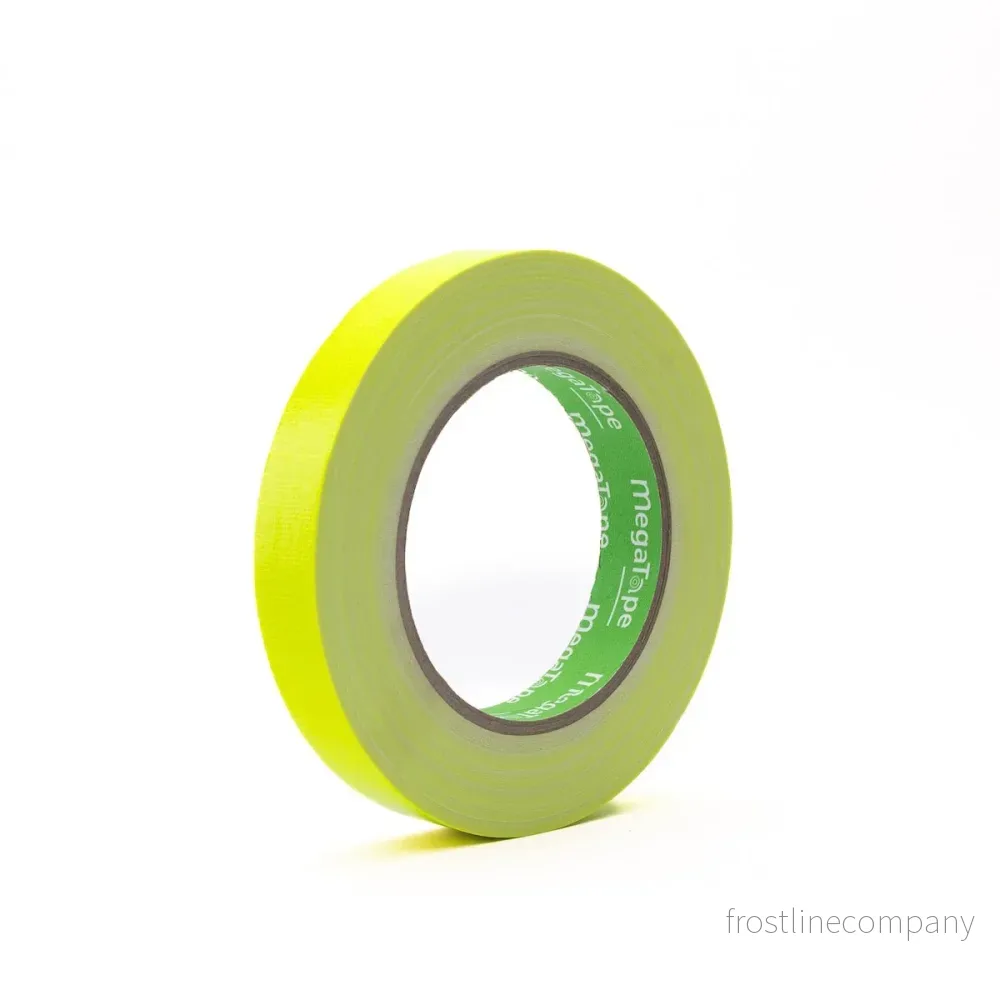 32x MegaTape UT70 · fluor-gaffatejp · 25 m på rulle · 19 mm · gul - Bild 2