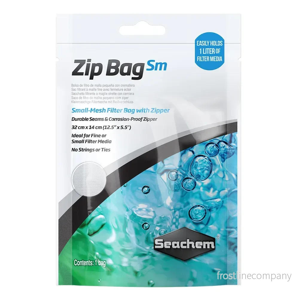 Seachem Zip Bag – Filterpåse 32x14cm med dragkedja Seachem Zip Bag – Filterpåse 32x14cm med dragkedja