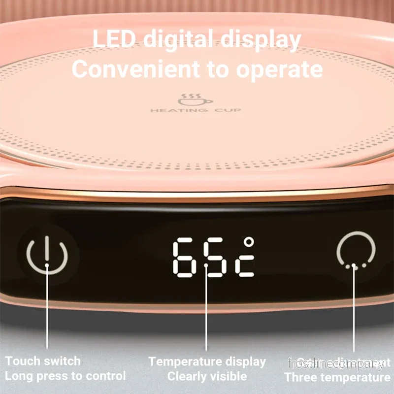 Smart Kaffewärmare - Muggvärmare Platta med LED Display 65°C - USB Coaster - Bild 2