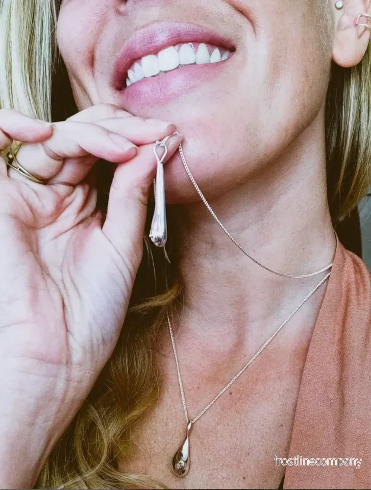 Halsband lång boob – silver Halsband lång boob – silver