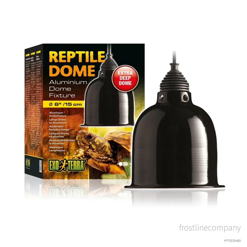 Exo Terra Reptile Dome – Reflektorarmatur för värmelampor Exo Terra Reptile Dome – Reflektorarmatur för värmelampor