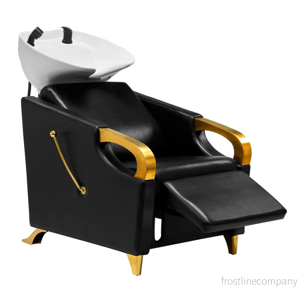 Schamponeringsstol Gabbiano C019G Guld-Svart - Bild 2