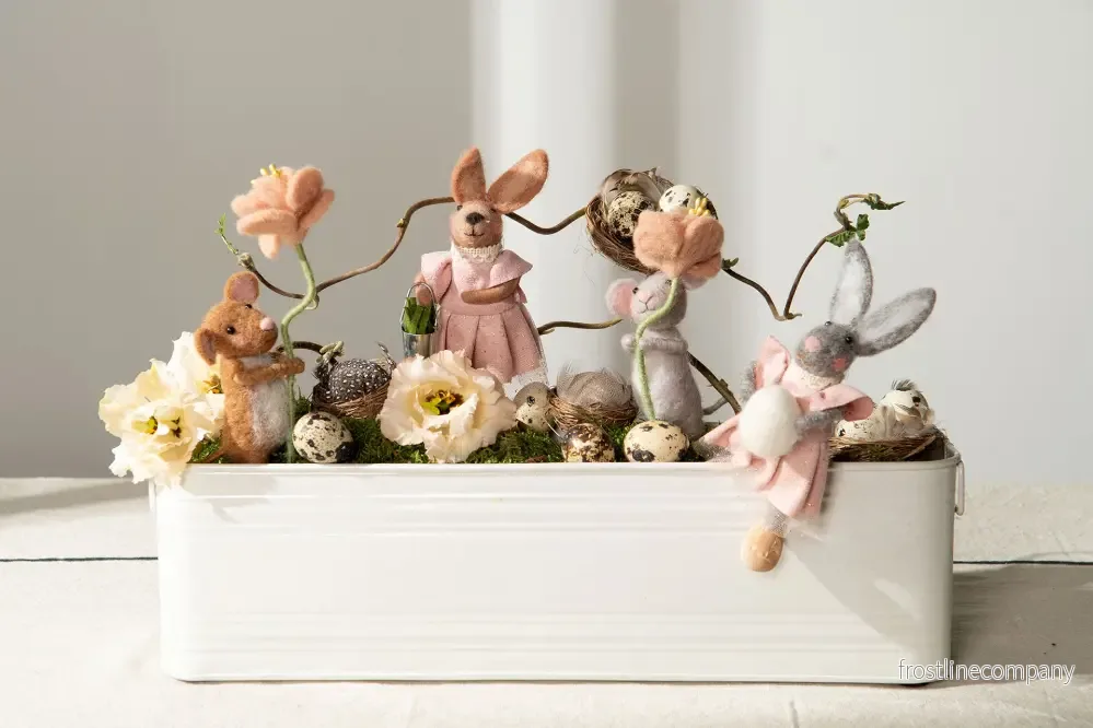 Ulldjur Mus med blomma - Bild 2