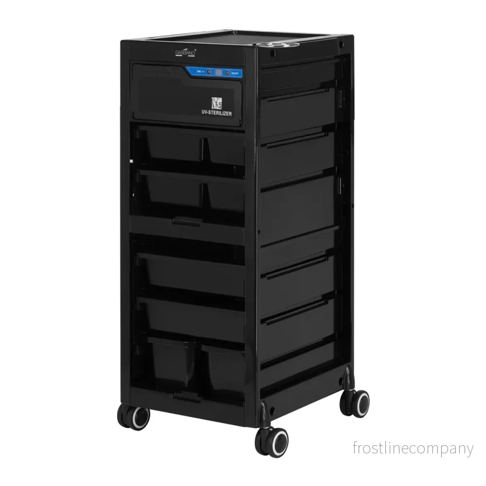 Frisörvagn Gabbiano med UV-Sterilisator 68UV Svart - Bild 3