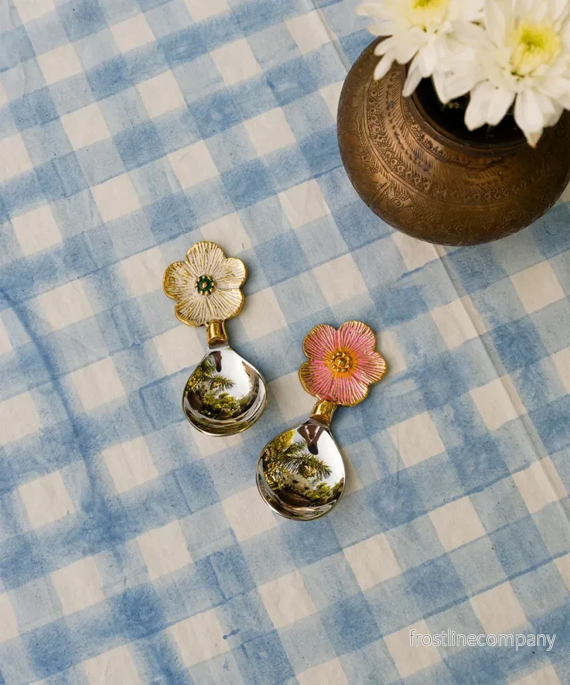 Faye flower dipp skedar set - Bild 3
