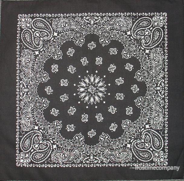 Bandana Paisley Svart