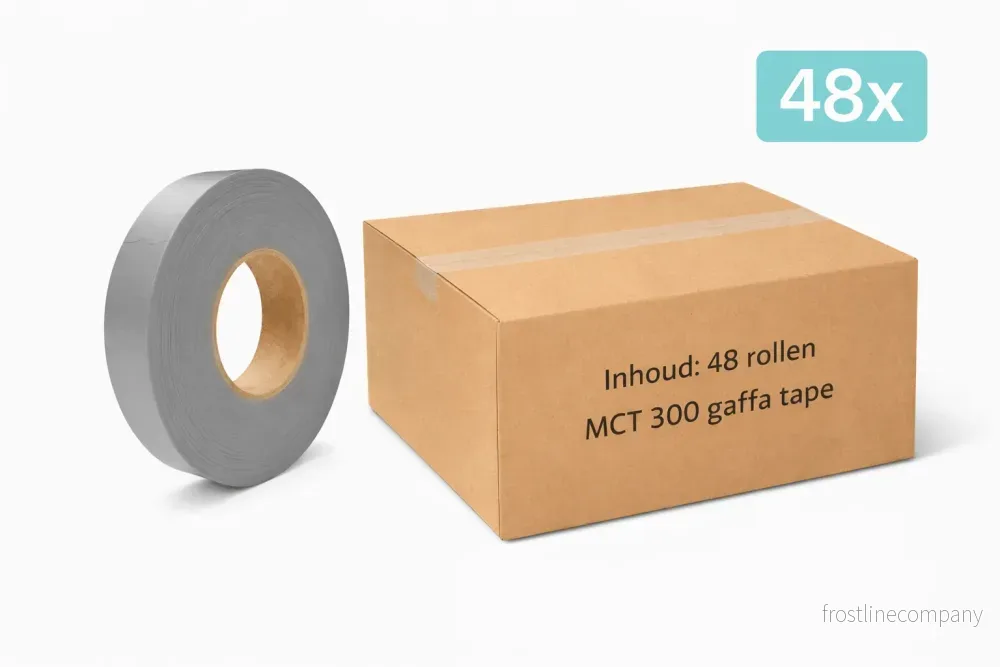 48x MegaTape MCT 300 · Gaffatejp · 19 mm · grå · rulle 50 m
