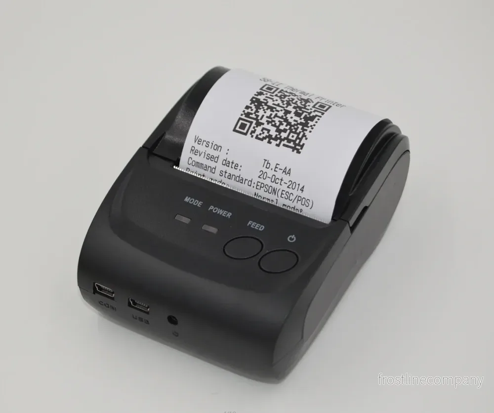 Portabel Termisk Kvittoskrivare 58mm – Mini Bluetooth & USB – 134g Portabel Termisk Kvittoskrivare 58mm – Mini Bluetooth & USB – 134g