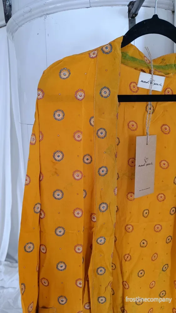 Lång kimono med fickor - vintage silke nr 10 - Bild 3