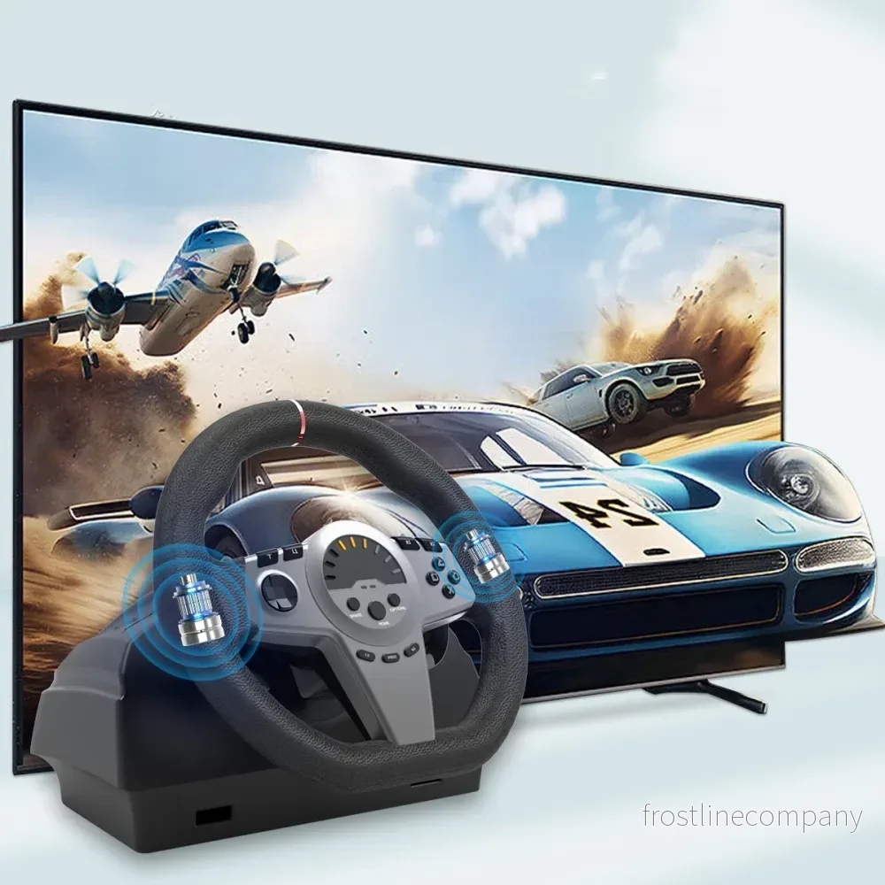 Ratt och Pedaler för Racingspel – Vibration PC PS Xbox Switch Ratt och Pedaler för Racingspel – Vibration PC PS Xbox Switch