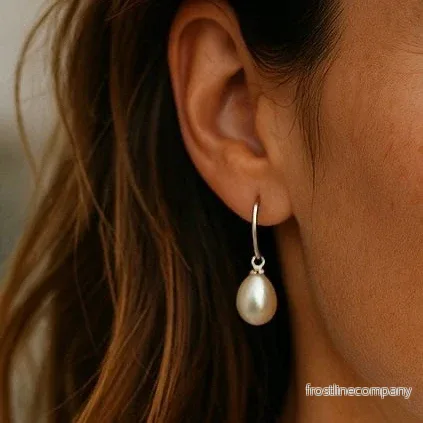 FREJA Baroque Pearl hook Earrings – 925 Sterling Silver - Bild 2