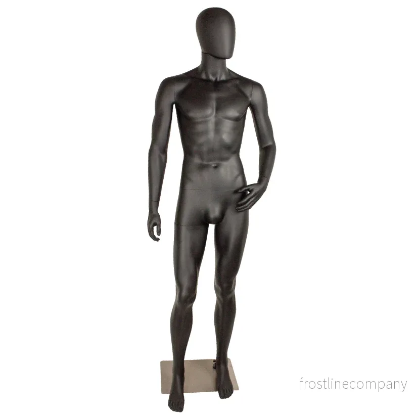 Herrmannekäng, modell D med böjd arm, huvud, svart. standard - Bild 2