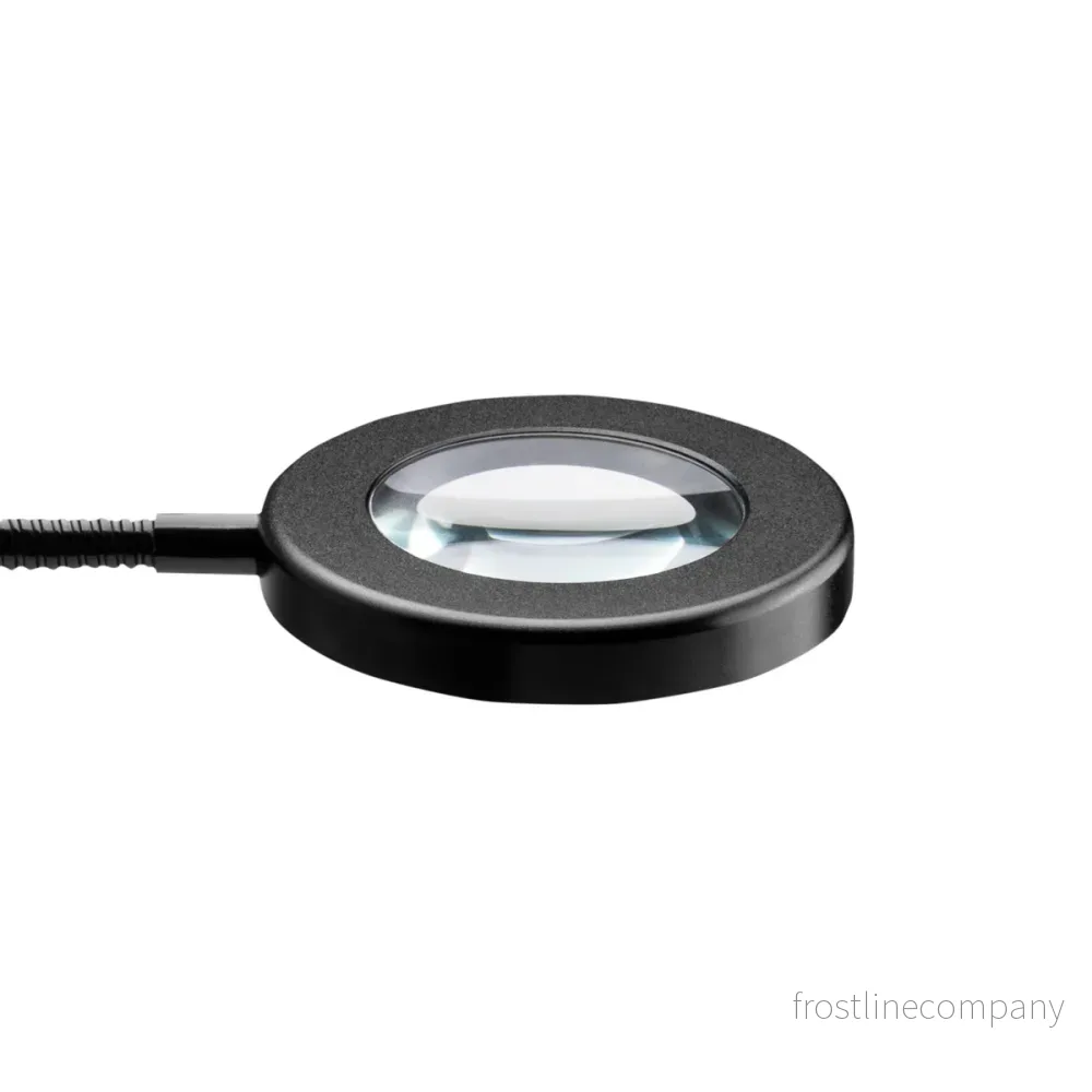 Förstoringslampa LED 5D med bordsklämma USB Svanhals - Svart - Bild 2