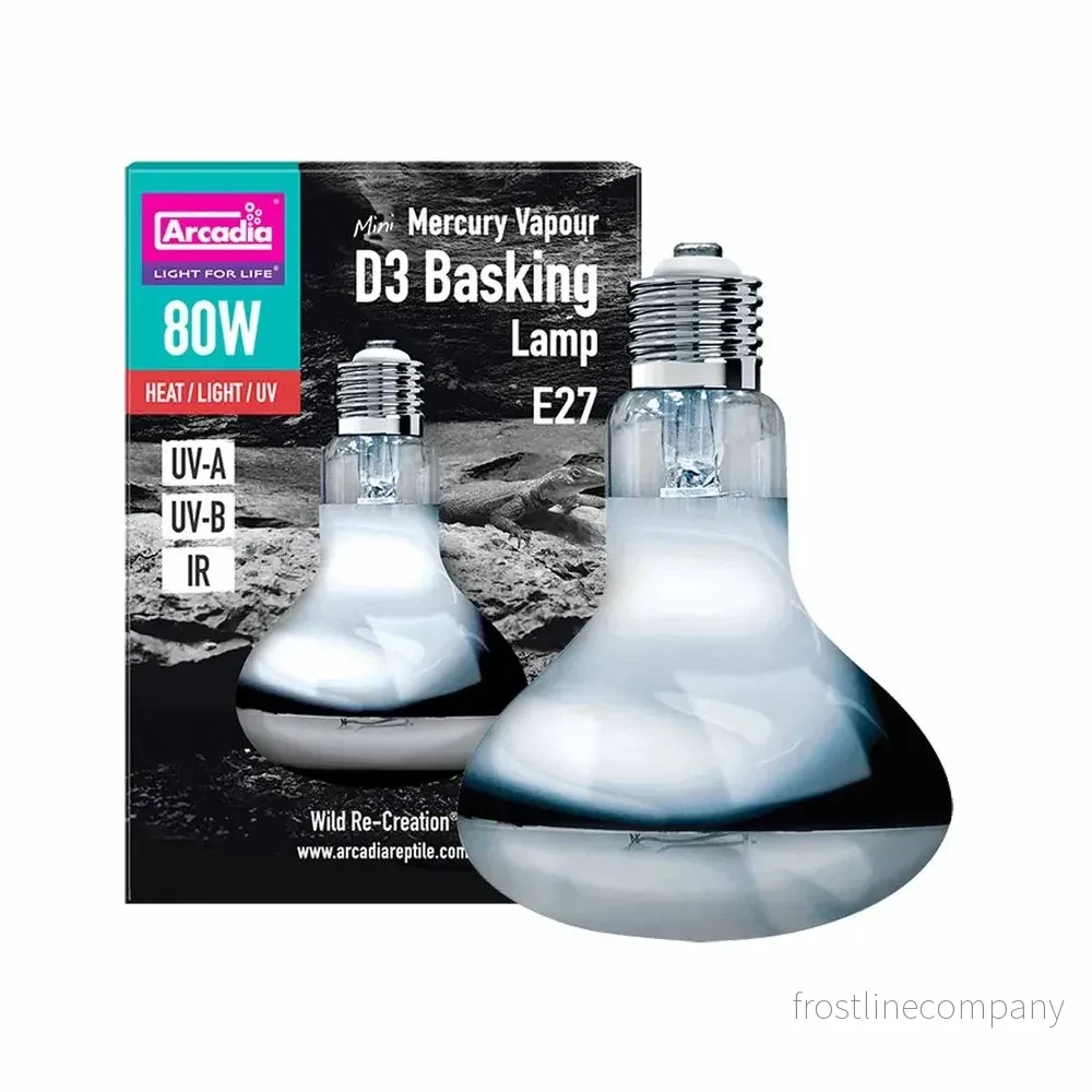 Arcadia D3 Basking Lamp Mini 80w UVA/UVB Arcadia D3 Basking Lamp Mini 80w UVA/UVB