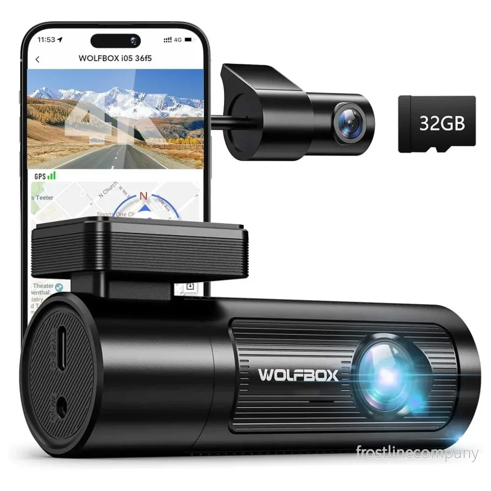 Wolfbox i05 4K Wifi GPS 2CH 32gb dashcam - Bild 2