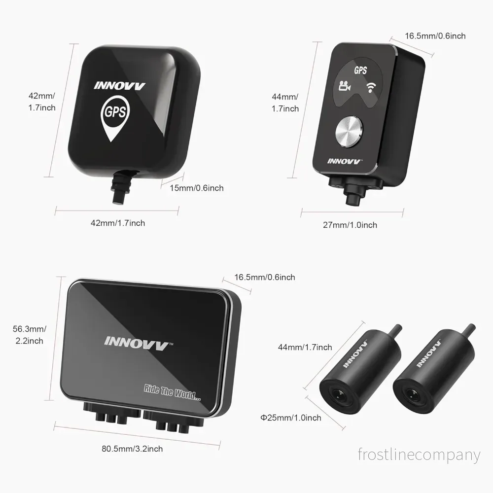 Innovv K7 2CH Dual Wifi GPS 2K Motor dashcam - Bild 3