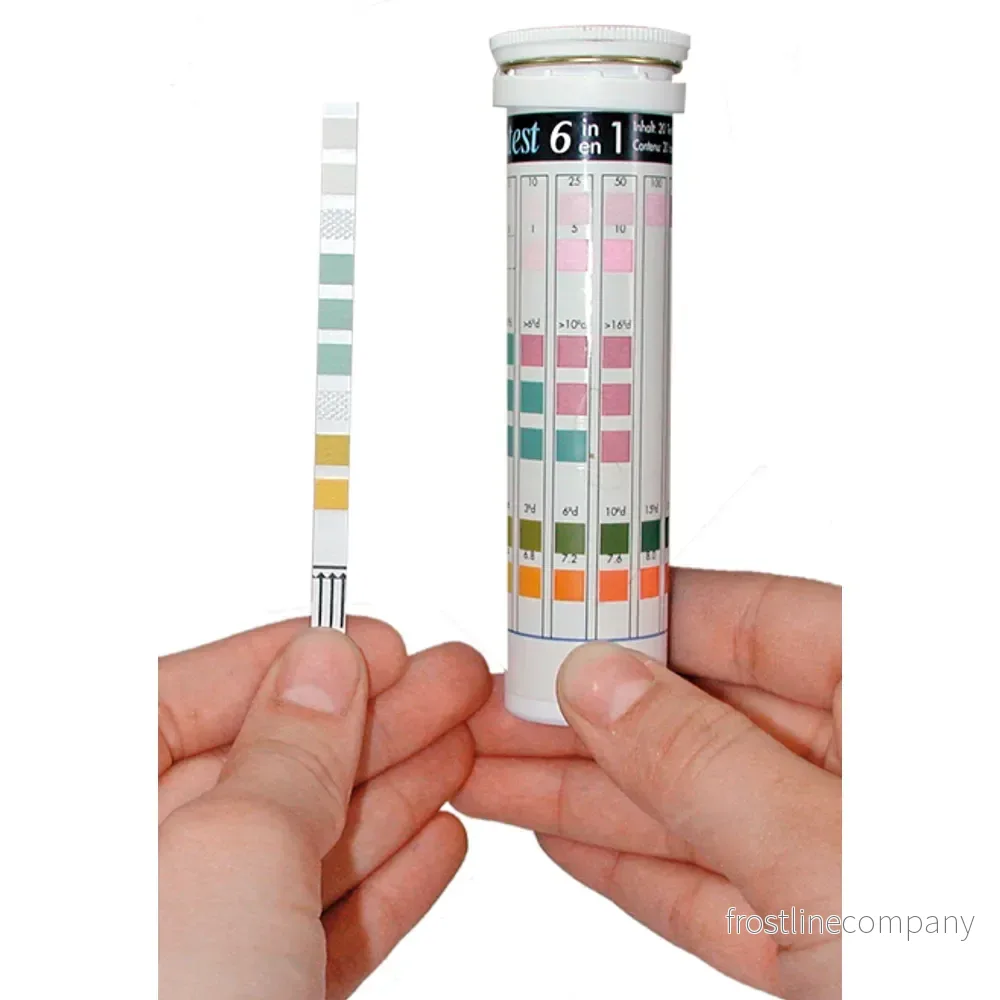 Tetra Testset 6in1 25st – Snabbtest för akvarievatten (GH/KH/NO2/NO3/pH/Cl2) - Bild 2