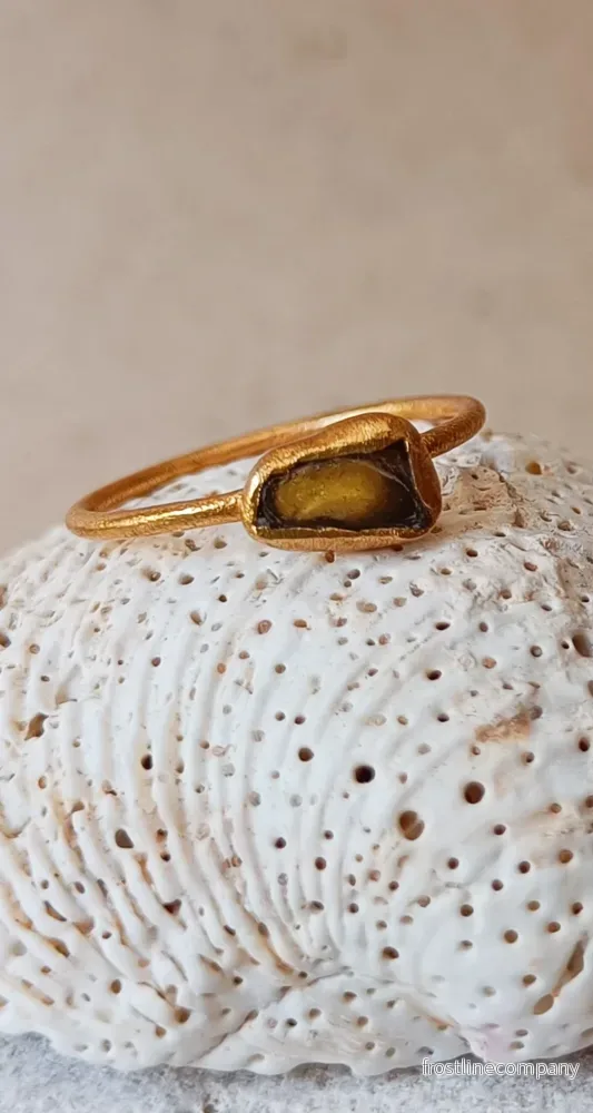 Ring strandglas nr 43 – size 18 Ring strandglas nr 43 – size 18