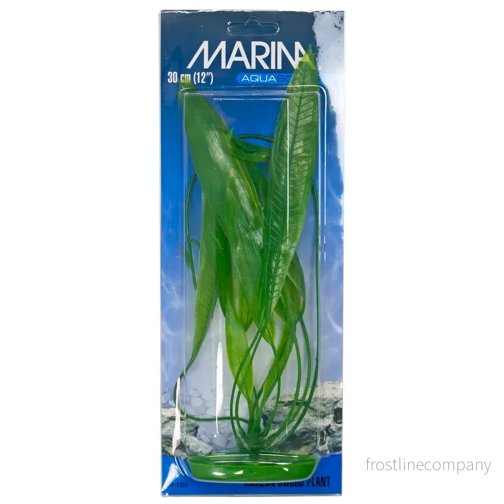 Marina Plastväxt Amazon Svärdplanta – Naturtrogen akvarieväxt (13–38cm) - Bild 3