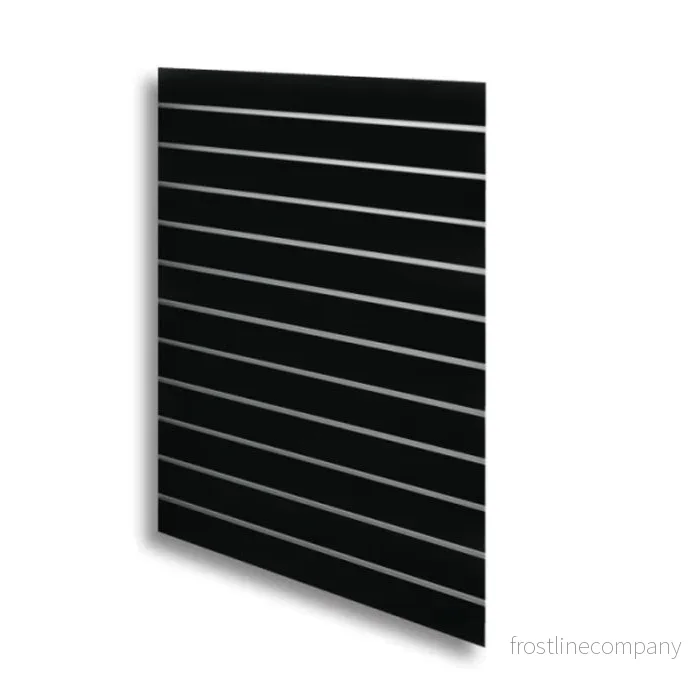 Rillepanel - 120 x 120 cm - svart - 10 cm. Supersats, lätt textur. Pris/st.
