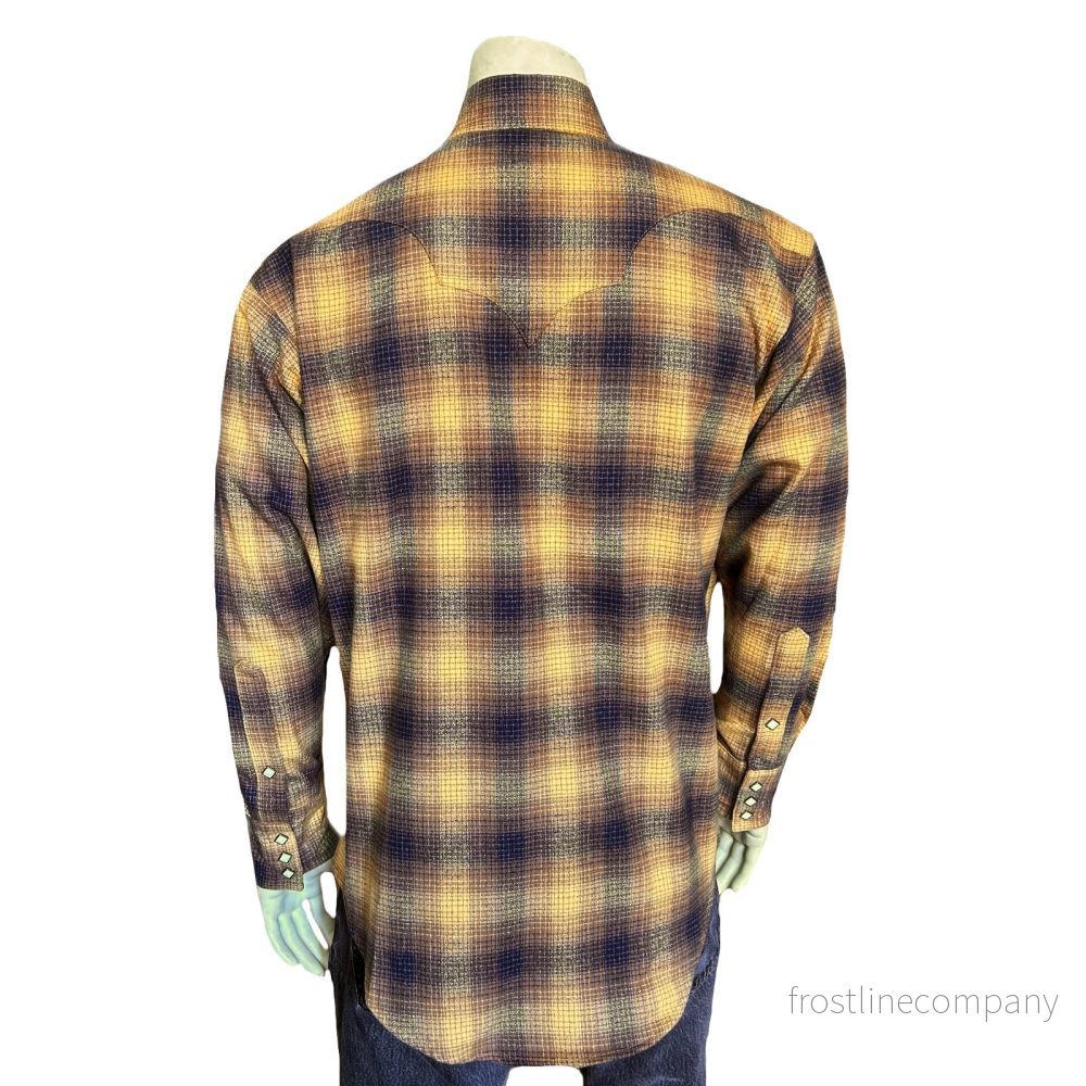 Westernskjorta Rockmount Ranch Wear Plush Flanell Toast - Bild 2