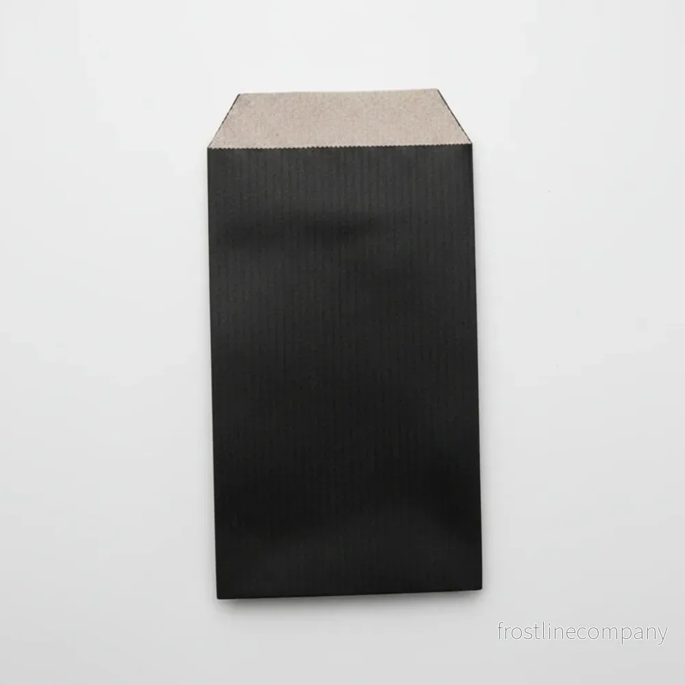 Gåvopåse, kraftpapper, svart, förpackning med 250 st., 7 x H12 cm