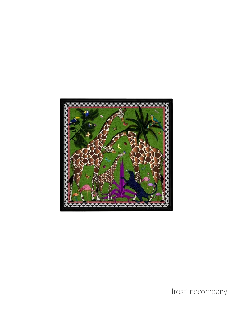 Bricka Ortigia Sicilia Giraff grön 16 x 16 cm Bricka Ortigia Sicilia Giraff grön 16 x 16 cm