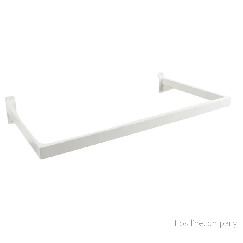 U-böjlestång, till panel, vit, B60 x D28 cm U-böjlestång, till panel, vit, B60 x D28 cm