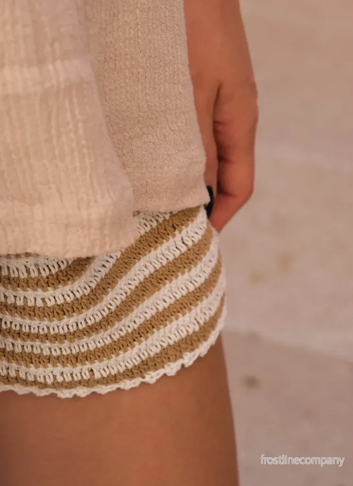 Virkade shorts "Slow living" - Bild 2