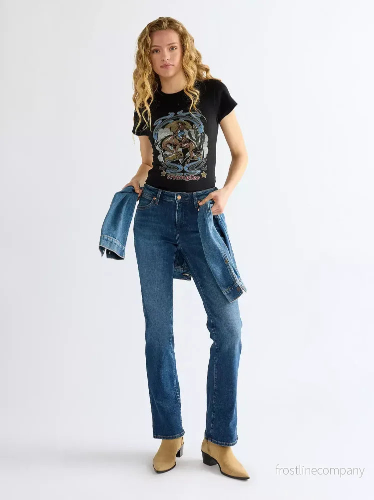 Wrangler Bootcut Jean Blue Abyss