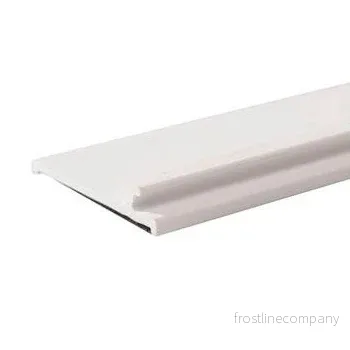 Varestillende, forkant, vit utan front. 1 mtr. Magnetskinne.