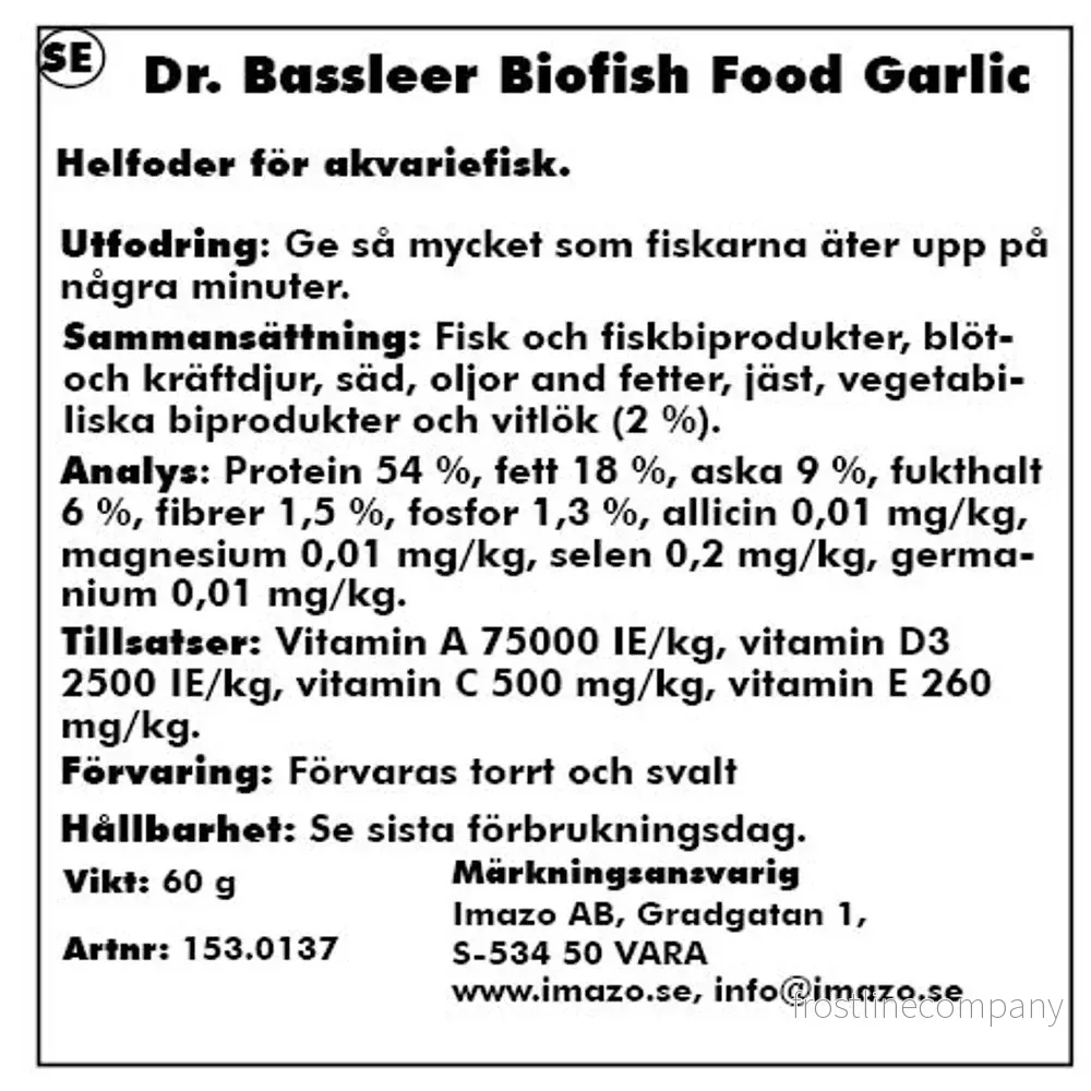 Dr. Bassleer BioFish Food Garlic - Bild 3